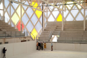 Obras del polideportivo de Nou Moles